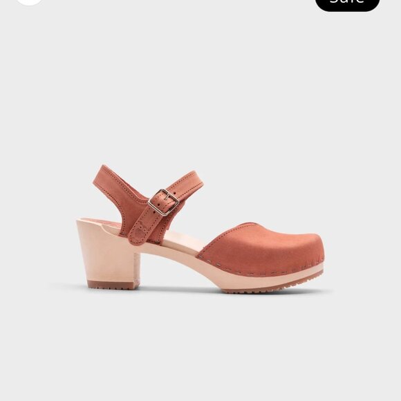 Sandgrens Swedish clogs - brown leather - 38 (7 or 7.5) - Picture 1 of 10